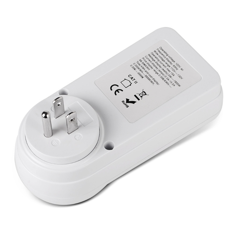 Electricity Usage Monitor Digital Wattmeter AC Power Meter 110V-230V Energy Meter Socket Power Monitor EU/US/UK/BR Plug