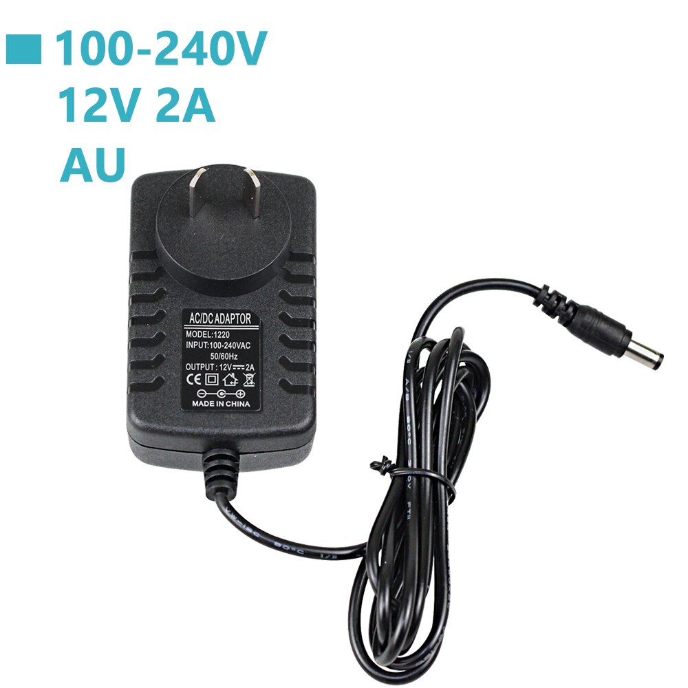 Voeding Dc 12V 2A Voeding Adapter Ac 100-240V Volt Universele Voeding Adapter Voor wifi Ip Camera Power