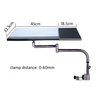 OK 071-soporte móvil para ordenador portátil, soporte ajustable para sofá, Monitor de ordenador, montaje y teclado, mesa giratoria para ordenador portátil: OK070 GREY
