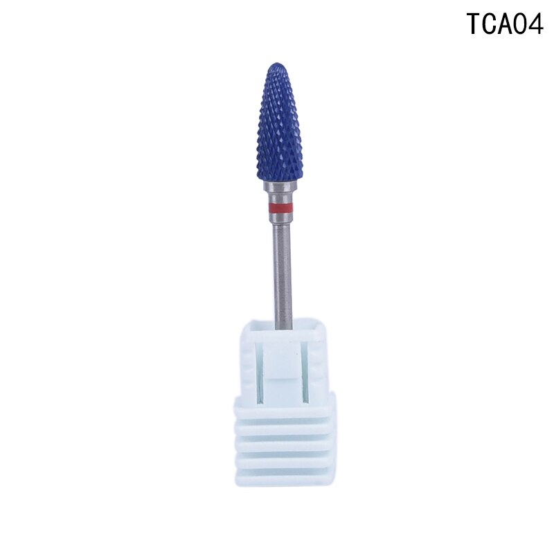 1pc keramische slijpkoppen voor het frezen van hardmetalen nagelboortjes, manicuremachines en freesjes voor acrylnagellak.: 4