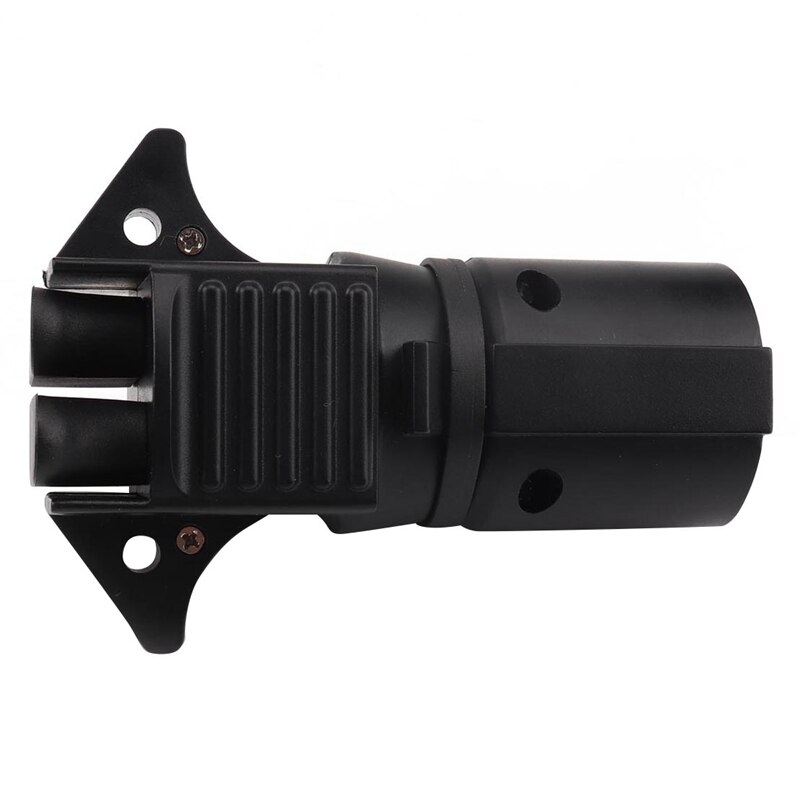 7 bladen  to 5 platte en 4 platte adapter voor campertrailer zwart