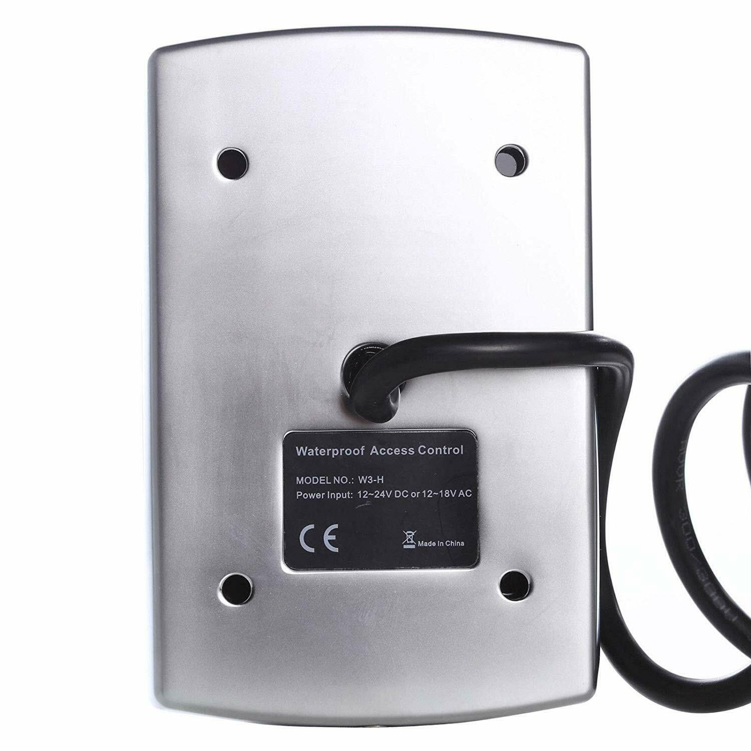 with 2000users Metal Rainproof Stand-alone Access Control Keypad outdoors for 125KHz cards