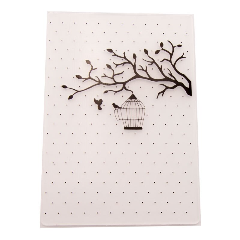 plastic birdcage wreath craft card making paper card album wedding decoration clip Embossing folders