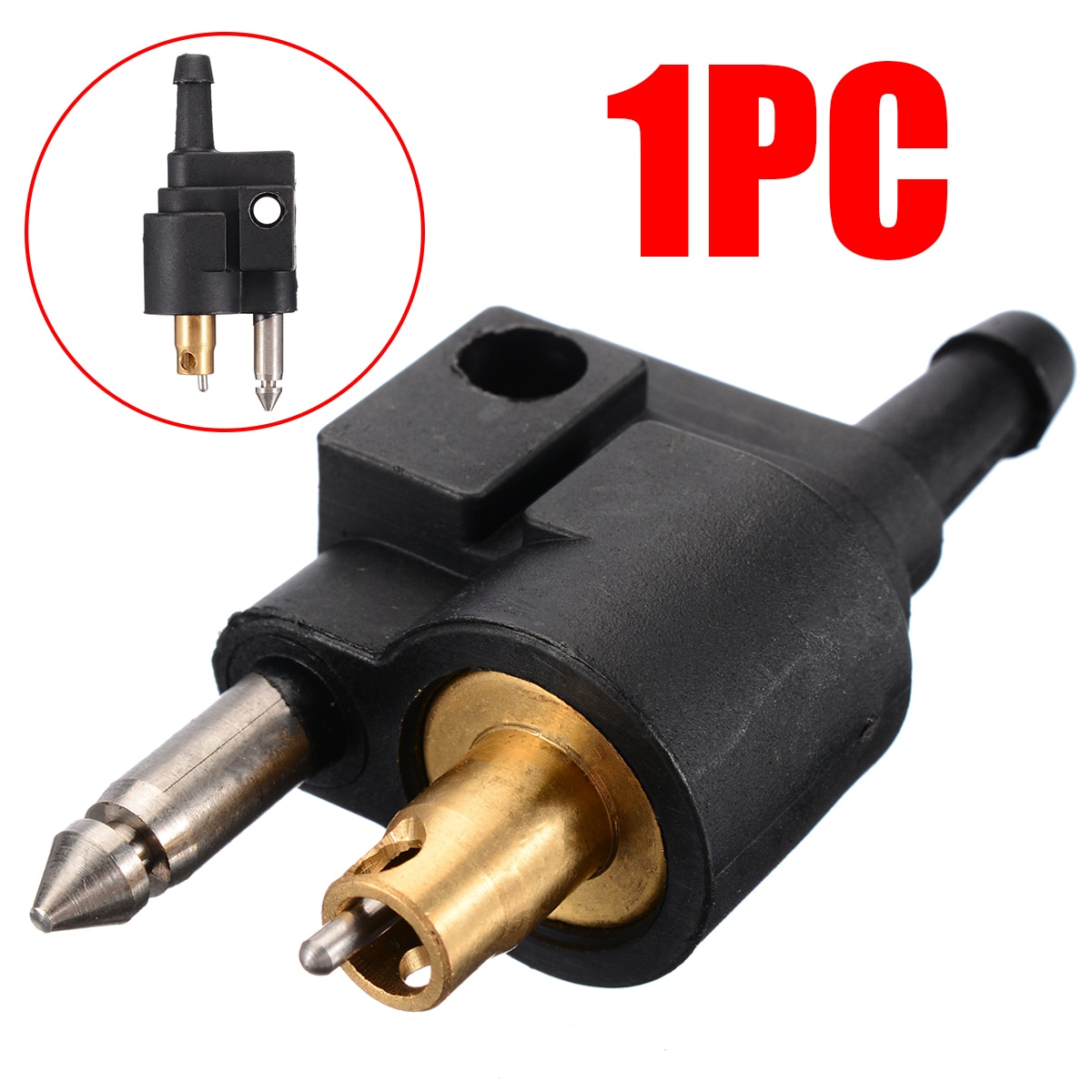 1pc moottorin polttoaineletkun liitin sopii 1/4 &quot; letku yamaha perämoottorin polttoaineputkeen 6mm uros