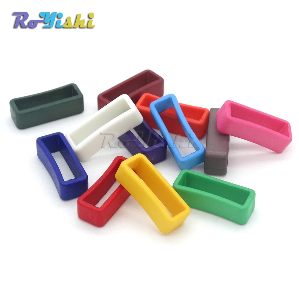 12pcs/pack 5/8"(17mm) Colorful Belt Loop Keeper for Dog Collar Harness Backpack Straps
