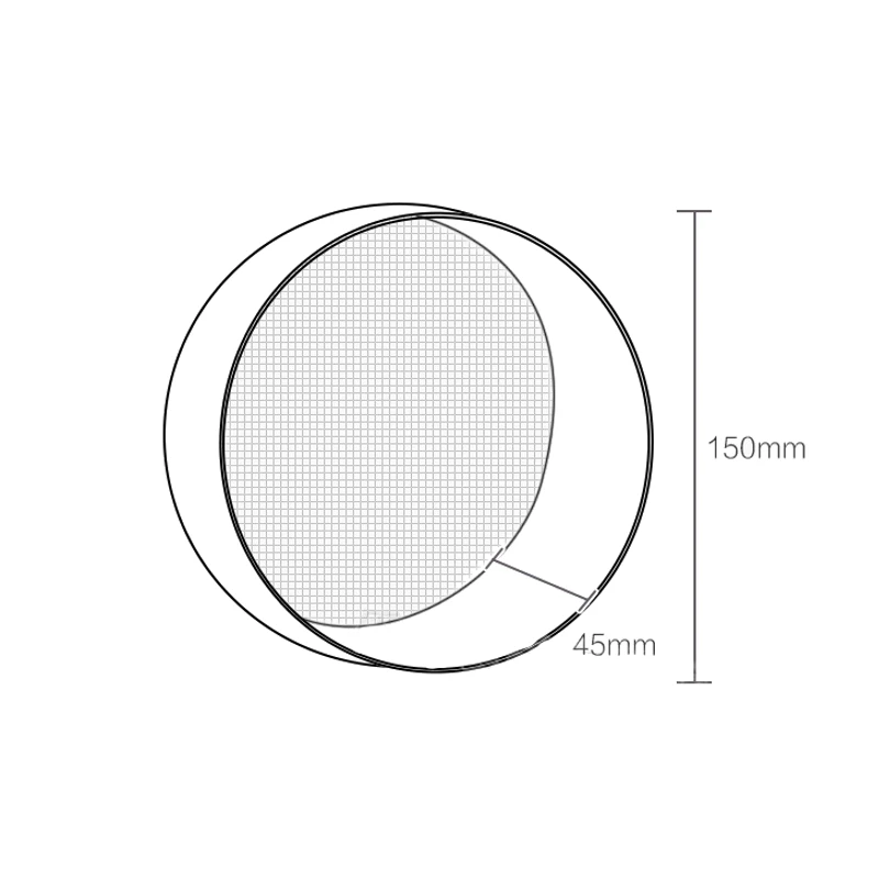 Feinmaschiges Mehlsieb für die Küche, professionelles rundes Mehlsieb aus Edelstahl, Sieb, ideal zum Backen von Tee in der Küche