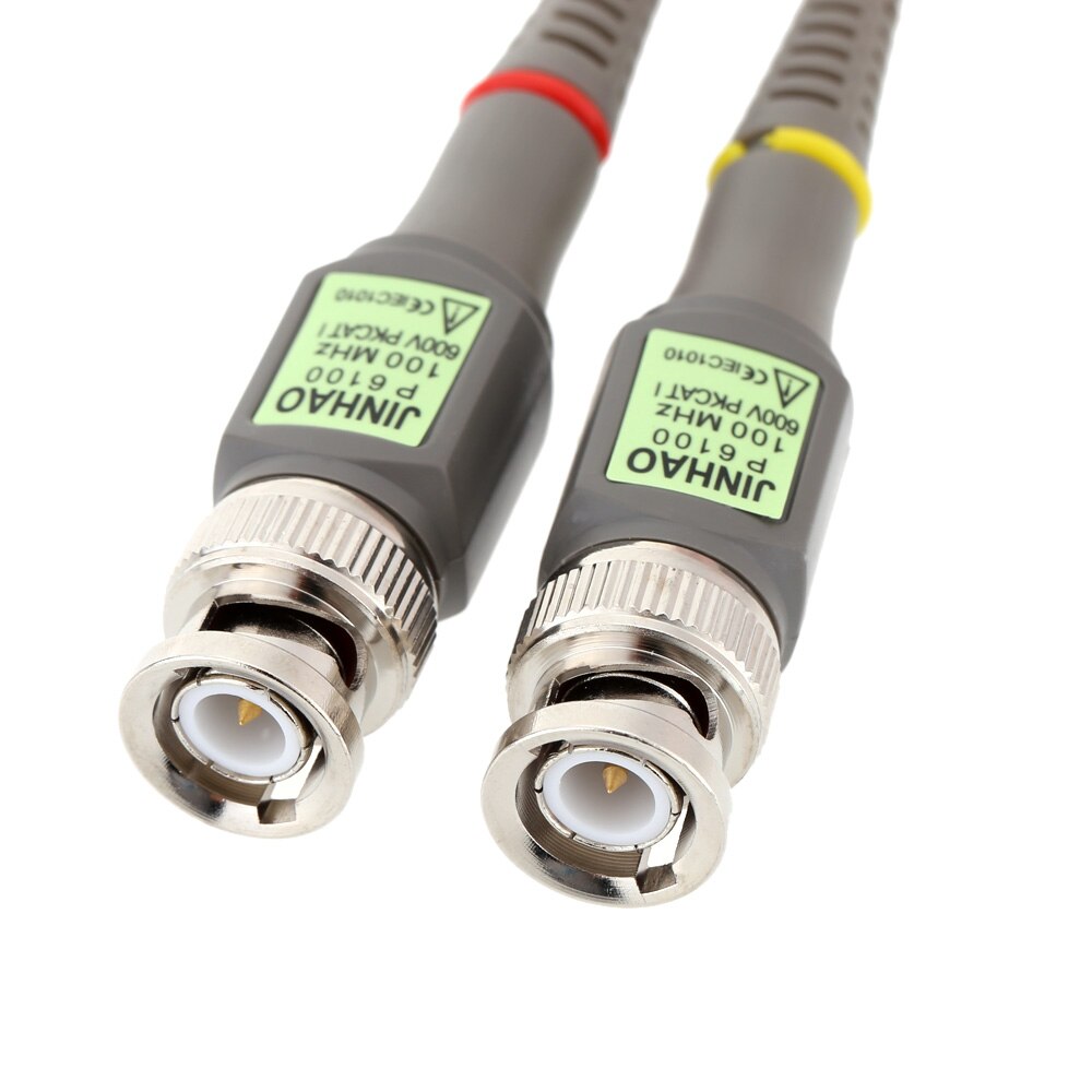 High Precision Oscilloscope Probe kit P6100 2Pcs Attenuation Rate Can Adjusted 100MHz 1X 10X Alligator Clip Probes Test Leads
