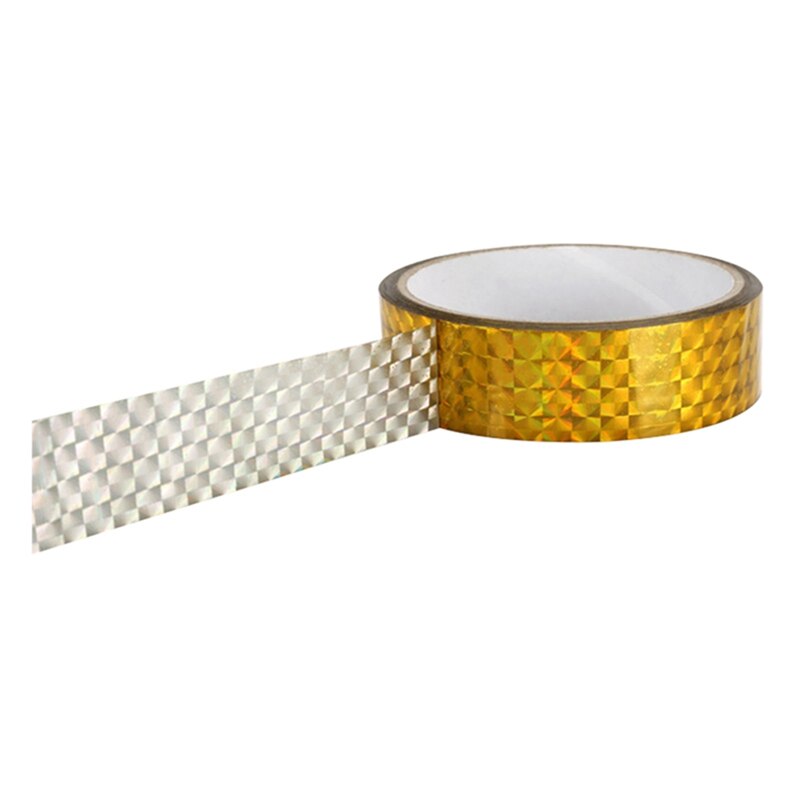 Gør-det-selv foto tapelaser tape rytmisk gymnastik dekoration holografiske bånd prismatiske glitter tape kunstneriske bøjler stick 15 mmx 30m