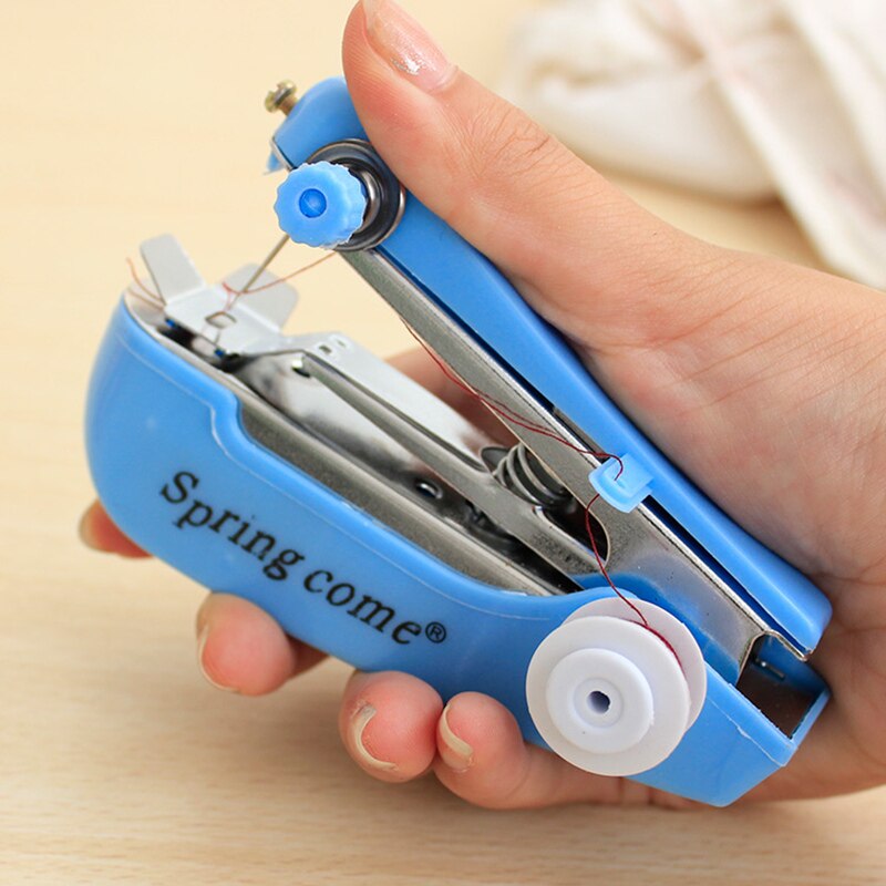 Portable manual walking foot sewing machine needlework Cordless Hand-Held Clothes Fabrics sewing tools accessories