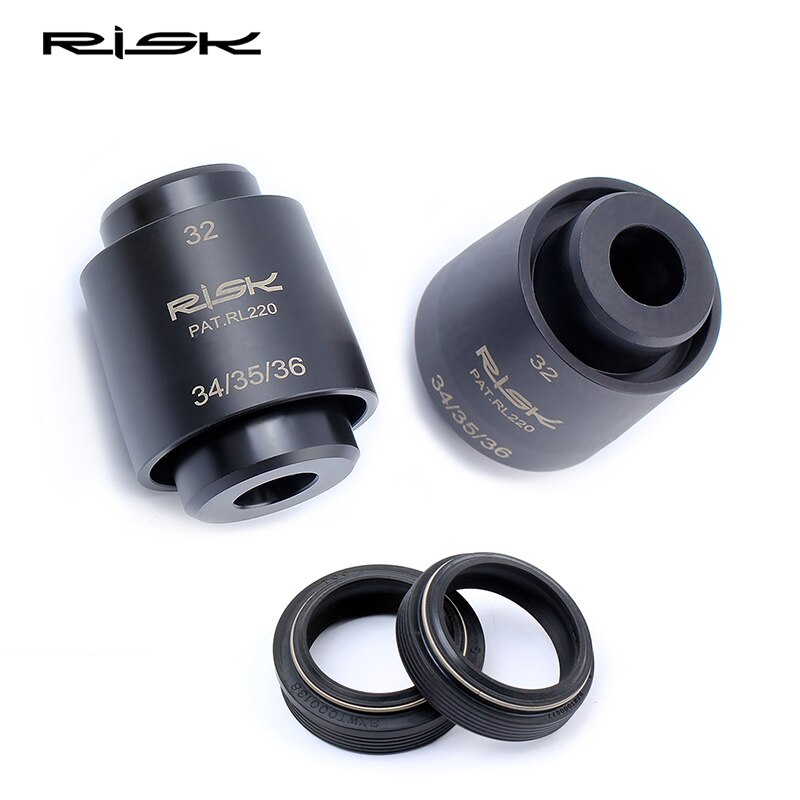 RISK MTB Bike Suspension Fork Seal Install Tool,Fit 32/34/35/36mm Bicycle Shock Front Fork,4-in-1 Dust Seal Installation Tool