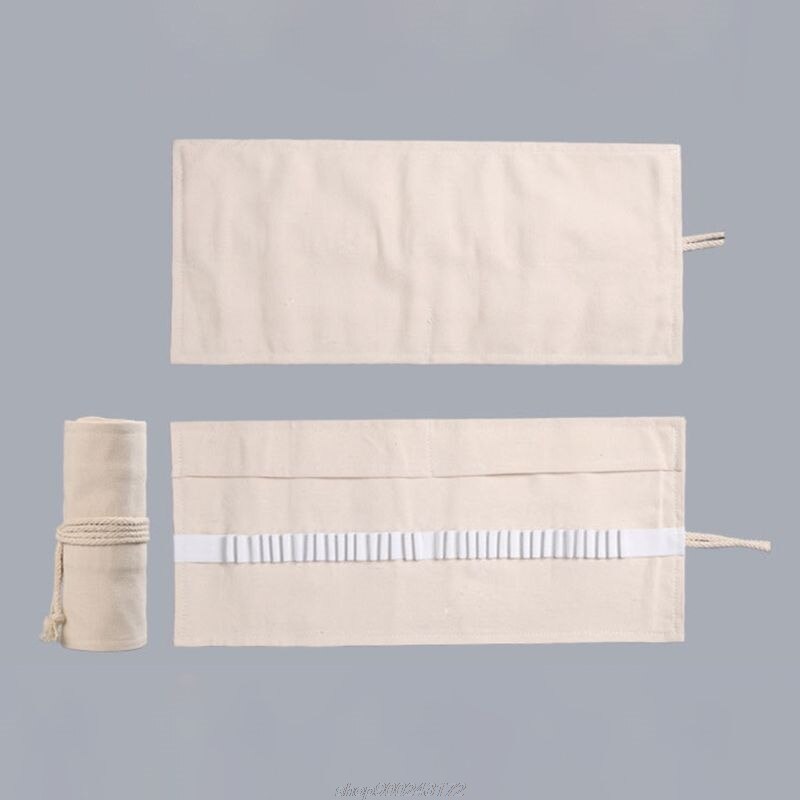 12/24/36/48/72 Gaten Canvas Roll Up Pen Gordijn Potlood Bag Case Make-Wrap Houder Opslag pouch Jy6 21