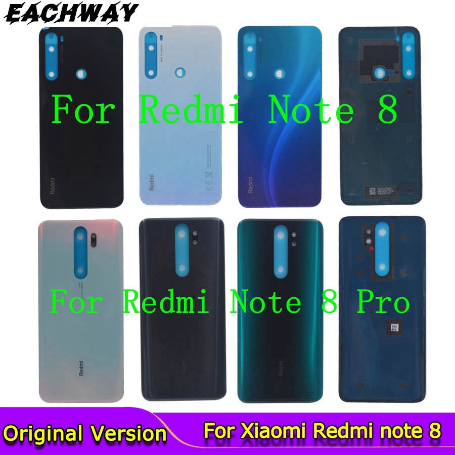 For Xiaomi Redmi note 8 pro Battery Cover Back Glass Panel Rear Housing case For Redmi note 8 pro Back battery Cover door