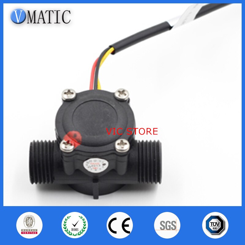 Micro Meter Liquid Hall Effect Magnetic Switch VCA168-4 Water Flow Rate Sensor