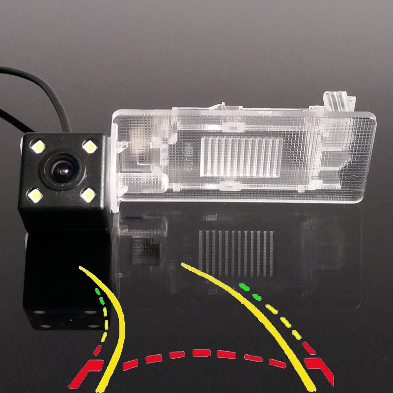 Intelligent dynamisk banespor bil bagfra parkeringshjælp backup kamera til skoda fabia kodiaq superb octavia rapid