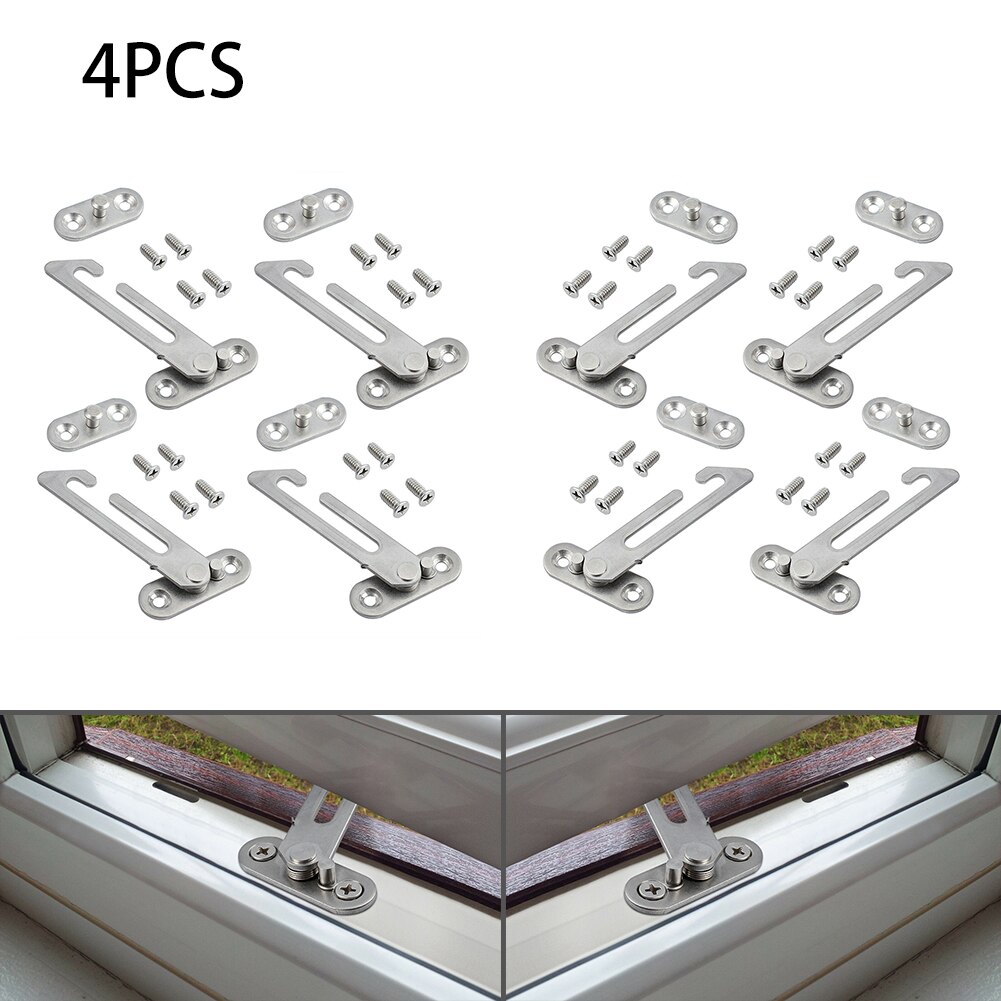 4X UPVC Window Restrictor Safety Catch Door Ventilator Child Baby ...