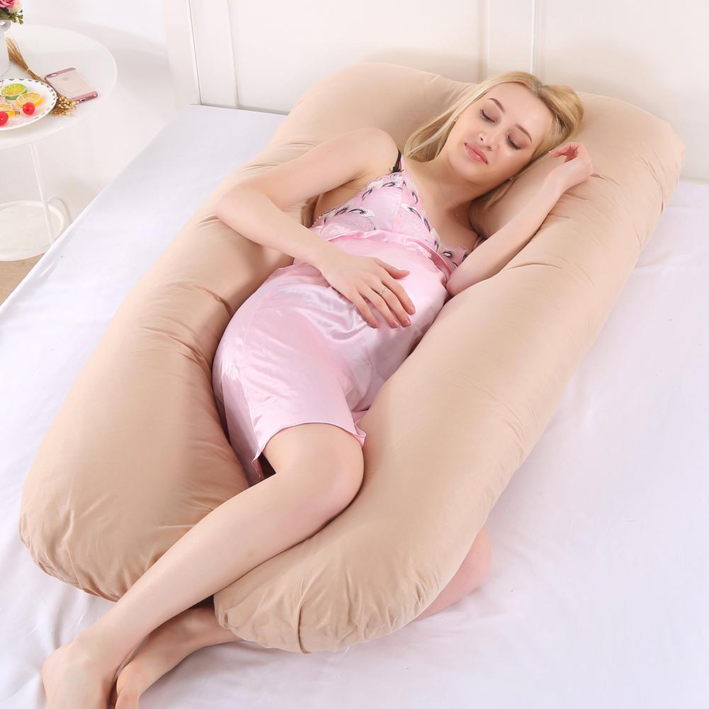 Pregnant Women Sleeping Support Pillow Full Body PW12 100% Cotton Comfort U Shape Maternity Bed Pillows Pregnancy Side Sleepers
