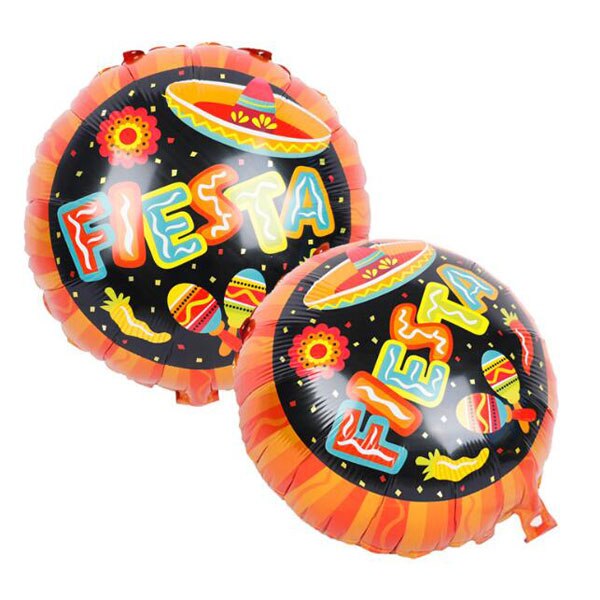 16 "Fiesta Folie Brief Ballonnen Met 5 Pcs Avocado Fiesta Ballonnen Voor Cinco De Mayo Party, taco Party, Fiesta Party