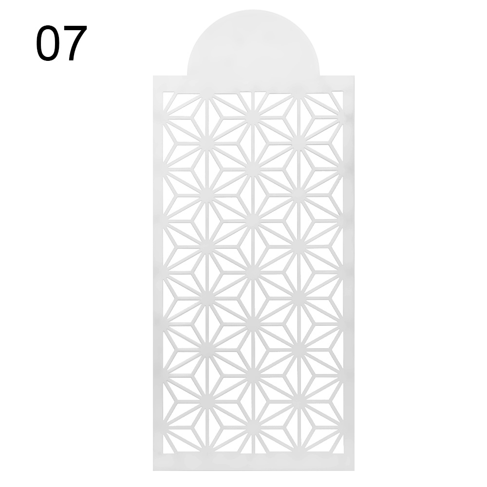 DIY Cake Baking Template Fondant Cake Mesh Stencils Plastic Embossing Mold Wedding Birthday Cookies Chocolate Decorating Tool: 07