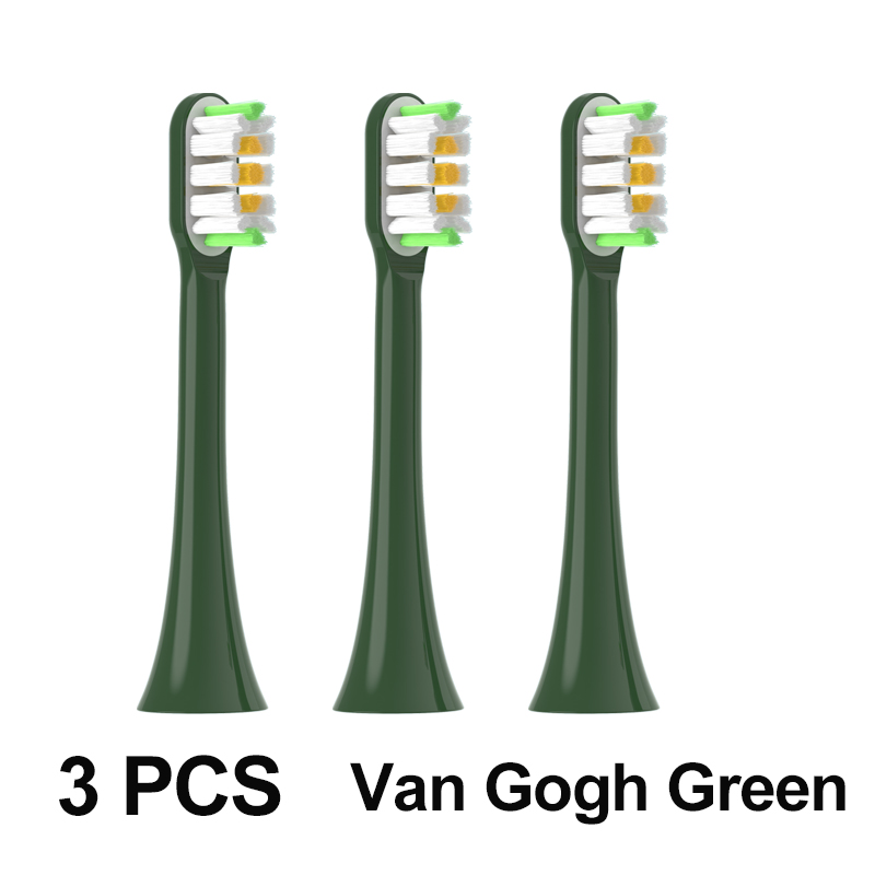 Replacement Toothbrush Heads For SOOCAS All Series X3U/X3pro/X3S/D5/D2 Sonic Electric Toothbrush Soft Bristle Nozzle: Blue