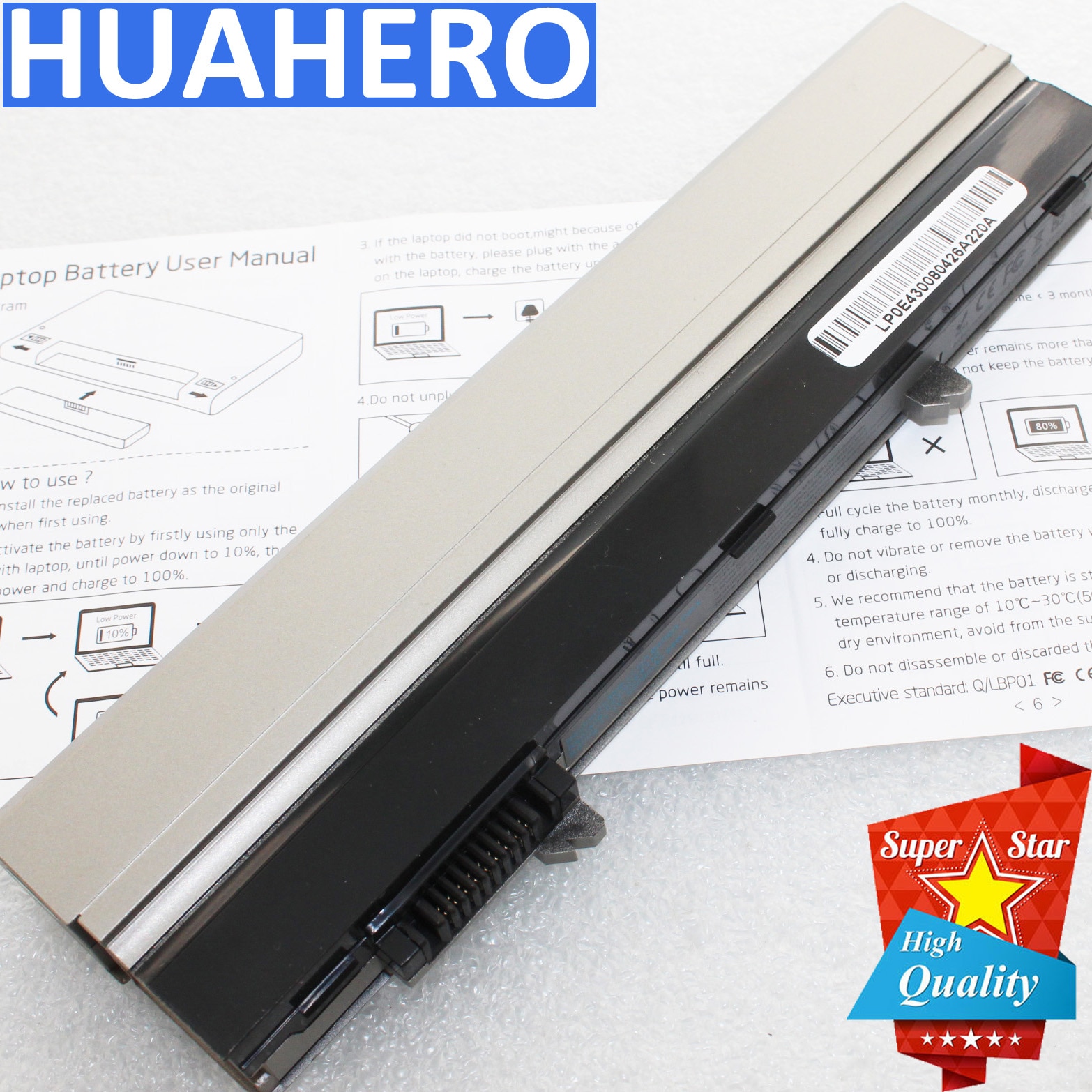 Batería para ordenador portátil Dell Latitude E4300 E4310 312-0823 FM332 WJ386 XX327 XX337 HW898 FM335 FM338 312-0822 312-0823 R3026 U817P PC