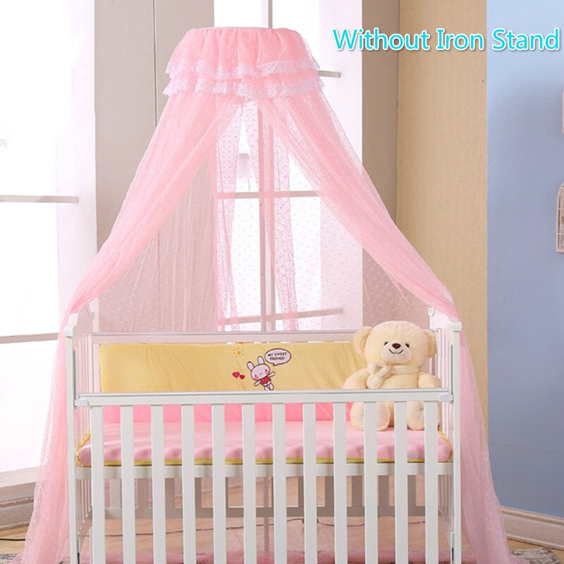 Mosquitera para bebé verano toldo de malla cuna toldo de malla, bebé cama cuna neto dosel mosquiteros sin soporte de hierro: 0495 Pink Mosquito