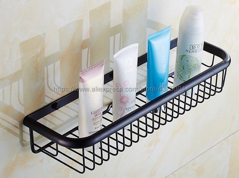 45cm Oil Rubbed Bronze Shower Storage Wall mount Soap / Sponge Shower Storage Basket Bathroom Shelf Shampoo Holder Nba064