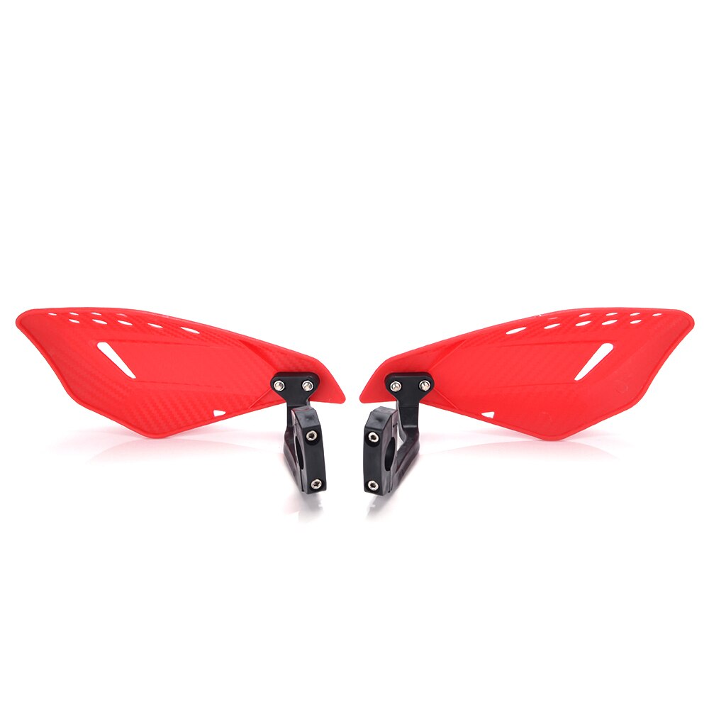Universal motorcykel abs handskydd atv cykel handskydd 22mm 7/8 "motocross styr handskydd skydd vänster / höger handskydd: Röd
