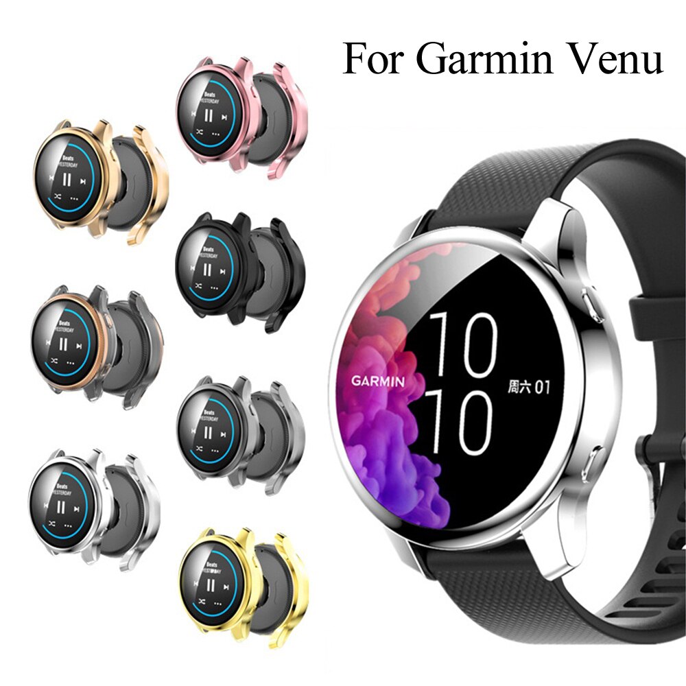 1Pc Voor Garmin Venu Ultra Dunne Tpu Horloge Case Hd Clear Beschermende Shell Anti-Kras Full Cover Screen protector Horloge Accessoire