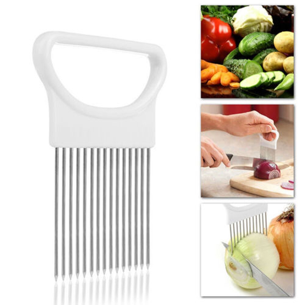 Stainless Steel Vegetable Potato Slicer Cutter Chopper Chips Making Tool Potato Cutting Fries Tool Kitchen Accessories #: White