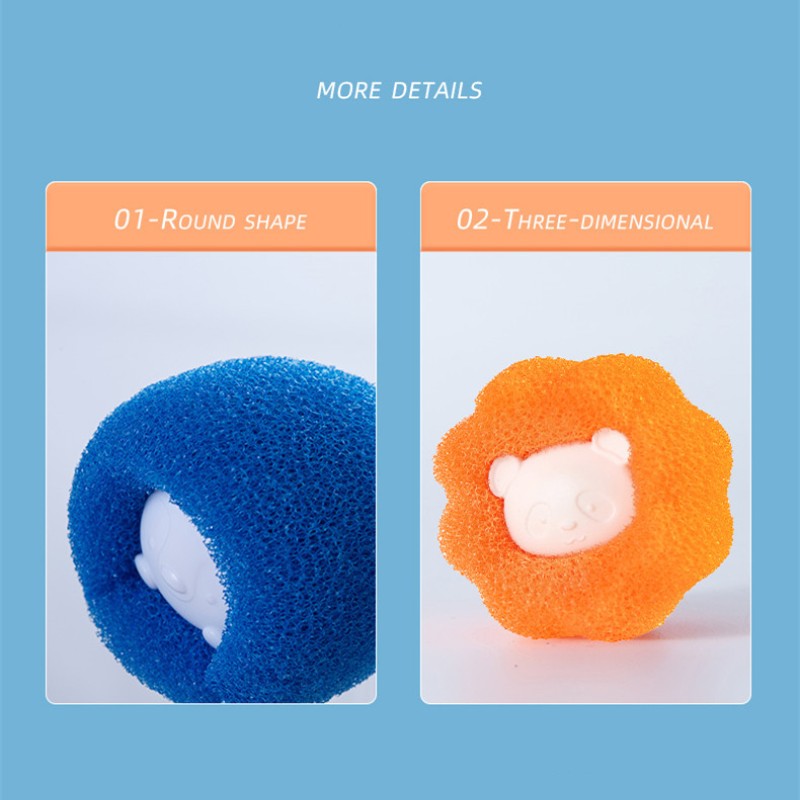 Rimozione dei peli del gatto palla riutilizzabile adesivo di lana gatti depilazione animale domestico pelliccia pelucchi ricevitore strumenti di pulizia lavanderia lavatrice filtro