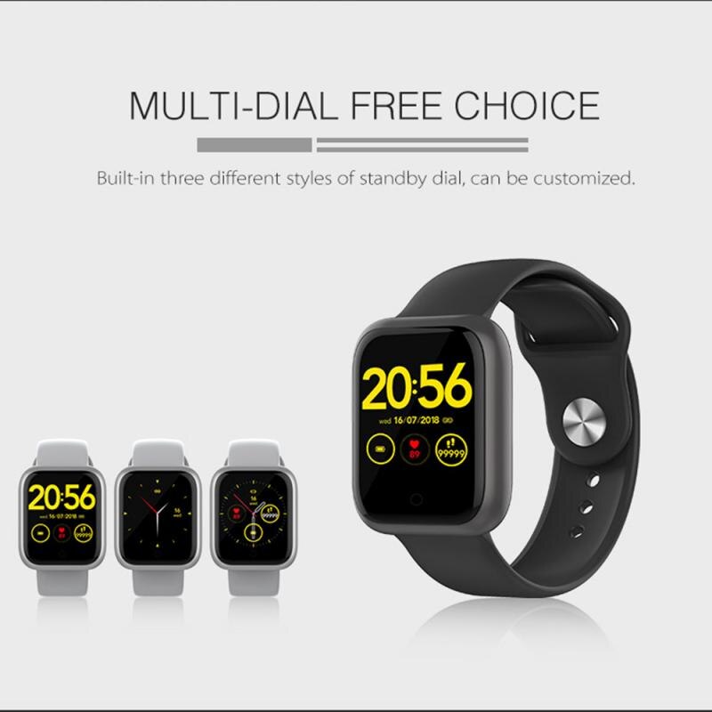 Fitness Smart Watch Bluetooth 5.0 Activity Tracking Sports Wristband All Day Heart Rate Blood Pressure Sleep Monitor Smart Band