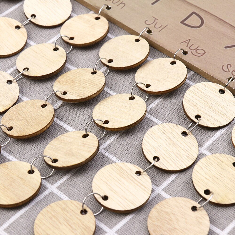 1PC Hanging Calendar DIY Home Decor Plaque Memo Calendar Birthday Reminder for Office Home Club