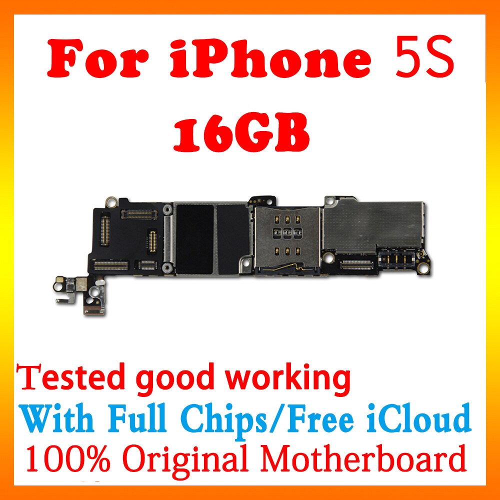 Originele Voor Iphone 4 4S 5 5C 5S 5SE Moederbord Ontgrendeld Moederbord Voor Iphone 5S logic Board Met Chips Ios Mb: 5S 16