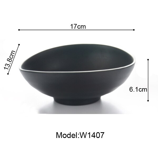 Imitert porselen frost melamin servise oval skål japansk restaurant kaos stor skål  a5 melamin skåler melamin servise