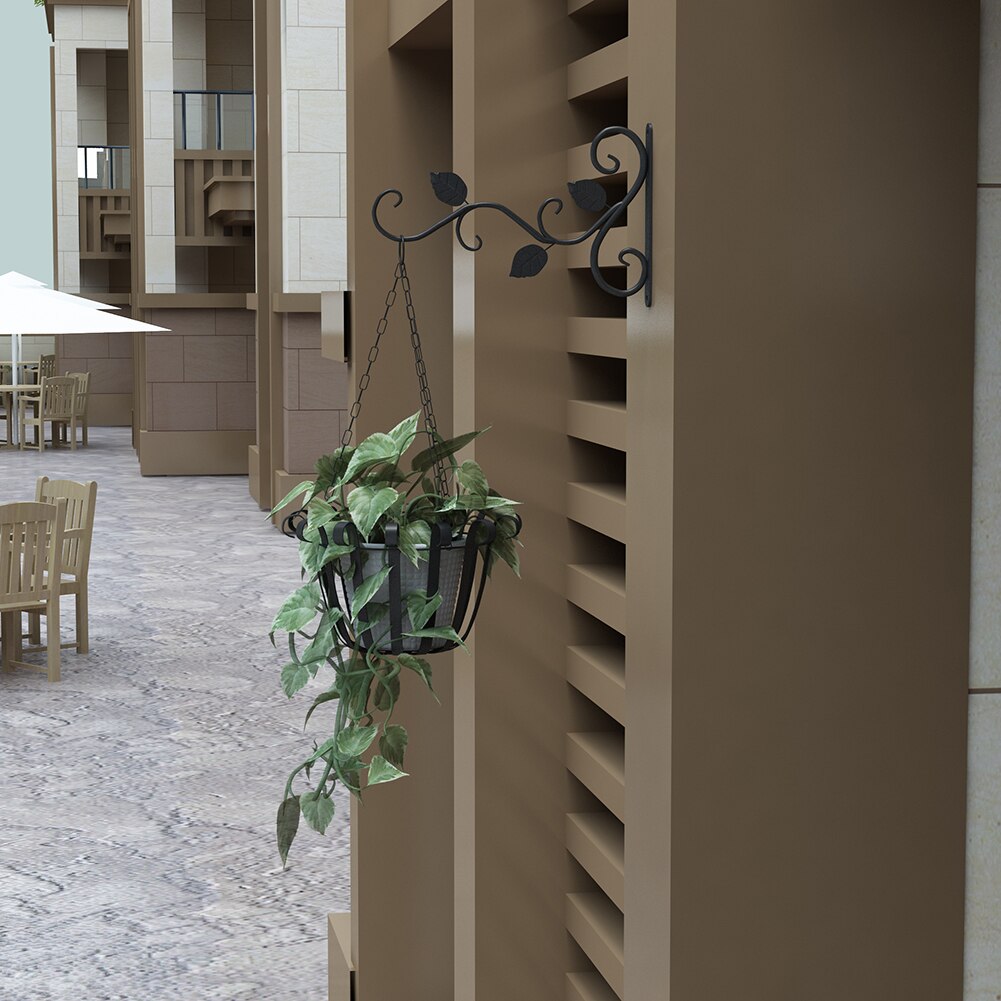Colgador de cesta para macetas de hierro para colgar en la pared, maceta para decoración del jardín y balcón