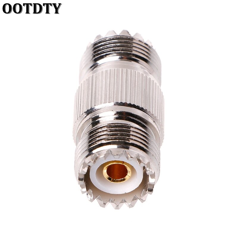 OOTDTY UHF PL-259 SO-239 Vrouwelijke Naar UHF Vrouwelijke Jack RF Rechte Connector Adapter Nikkel