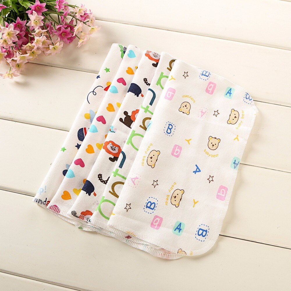 6 stuks baby cartoon handdoeken zakdoek baden voeden gezicht washandje doekje