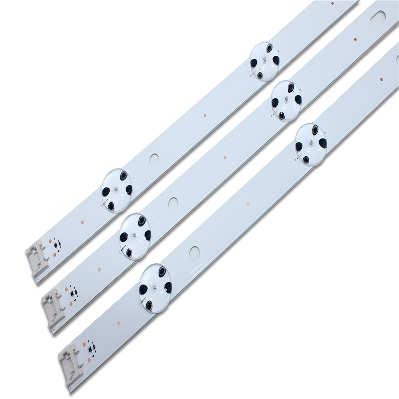 Neue Bausatz 3 Stck 8LED 850mm LED-hintergrundbeleuchtung streifen für LG 43UH6030 43UF640 UF64_UHD_A 43LH60FHD 43UF6407 43UH610V 43UH619V 43UH603V