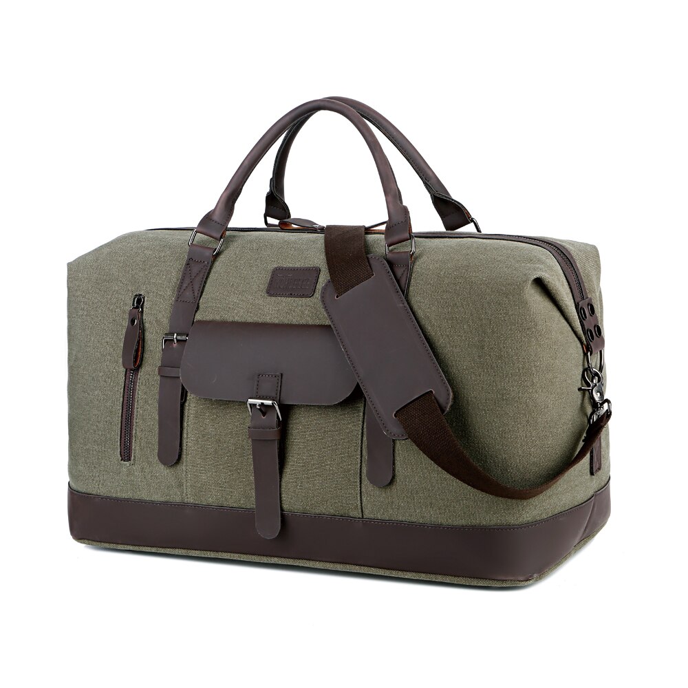 Vintage Casual Mannen Reistassen Mannelijke Outdoor Grote Capaciteit Tas Canvas Handtassen Plunjezak Weekender Bag Reizen Man: Green