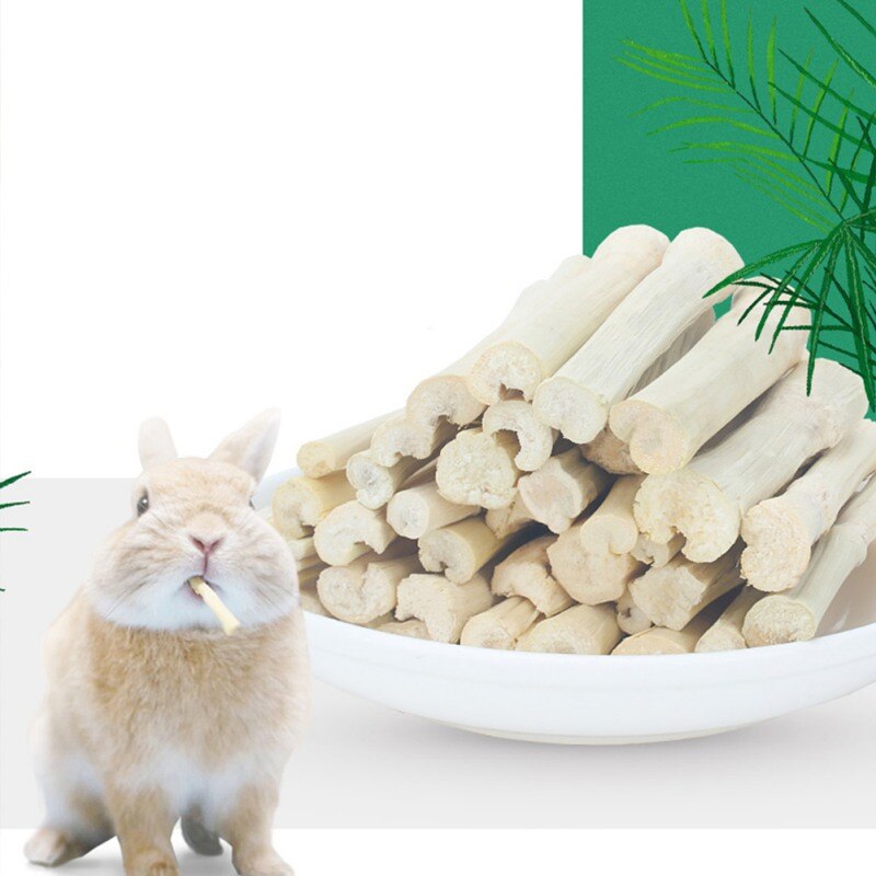5pcs Pet Hamsters Snacks Sweet Bamboo Chew Toy for Squirrel Rabbits Guinea Pigs Chinchilla Hamster