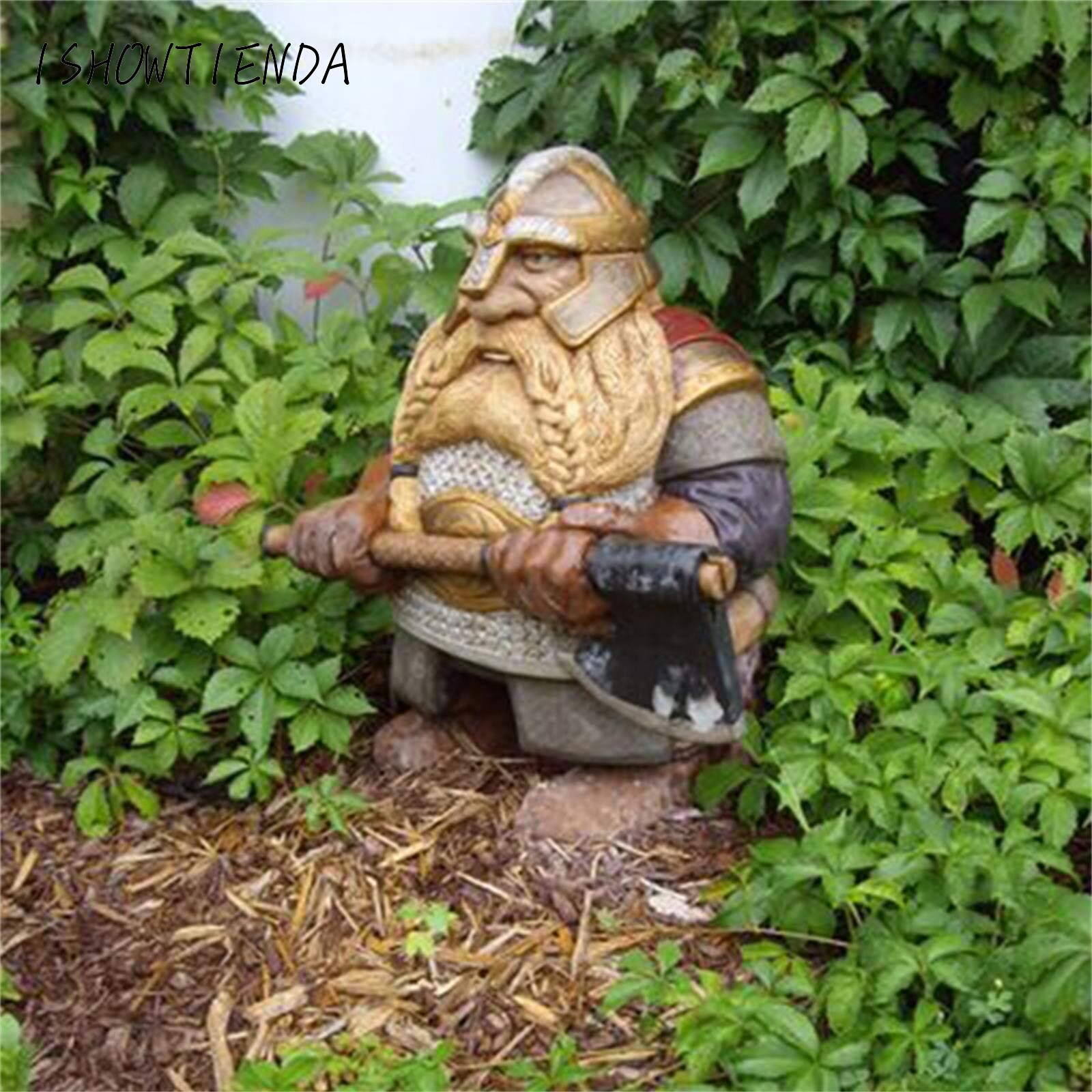 Statue Outdoor Norse Dwarf Gnome garden decoration figures gnome yard garden decor landscape Decor Garden