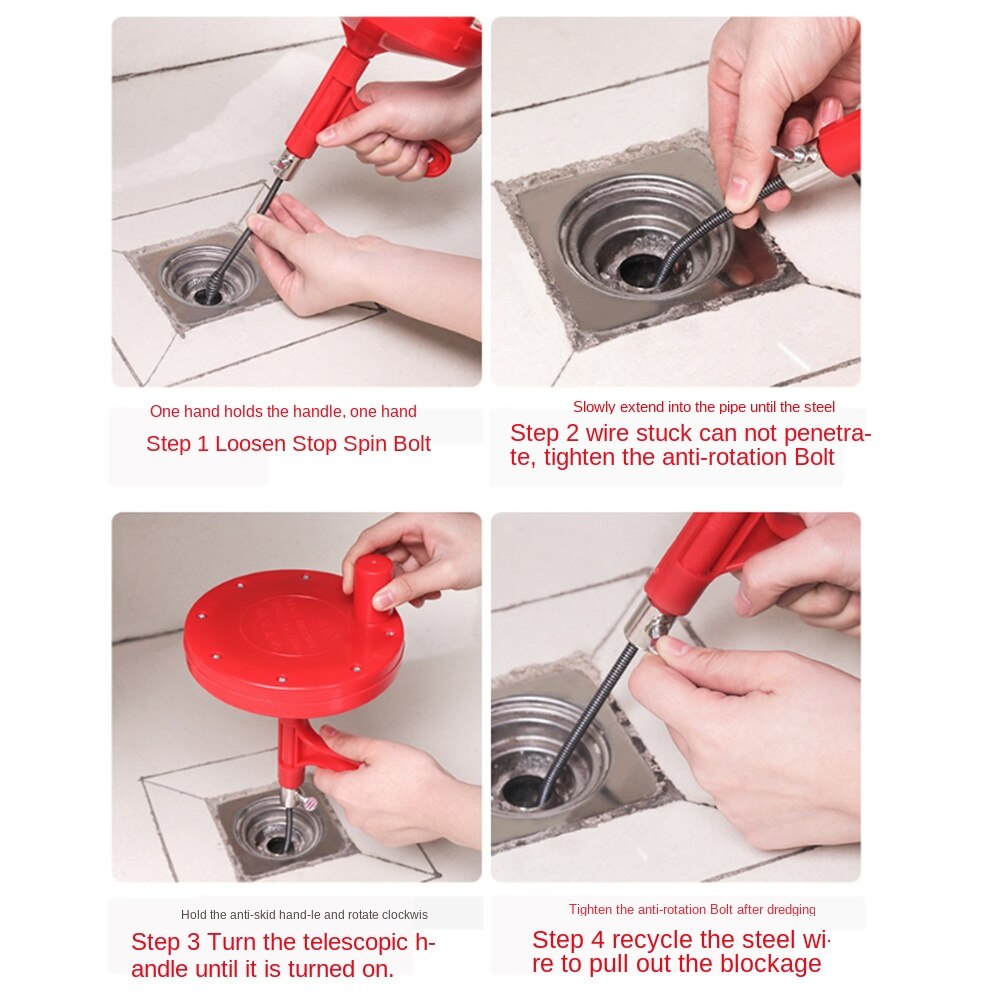 Hand-cranked Sewer Pipe Dredger Pipe Dredger Manual Toilet Dredge Brand Anti-aging Durable And Pipe Dredger