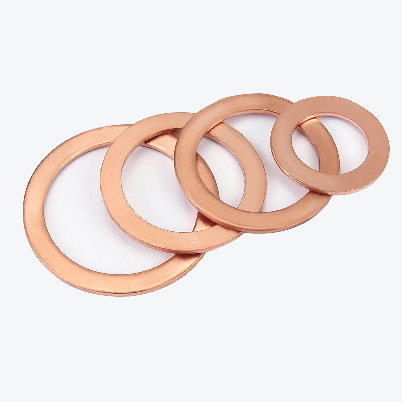 M5 M6 M8 M10-M48 Flat Washer Ring Hole Washer Red Copper Washer Metal Flat Washer Outer Diameter 9mm-58mm Thickness 1mm - 2mm