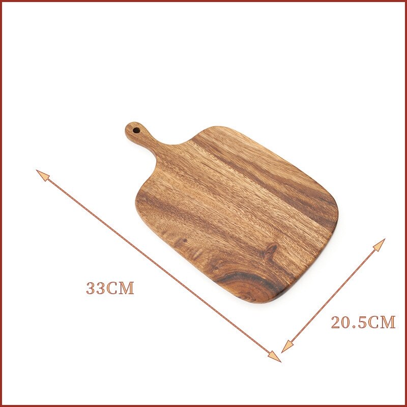 Wooden Cutting Board with Handle Wooden Serving Cheese Board for Cheese, Bread, Sandwiches, Appetizers