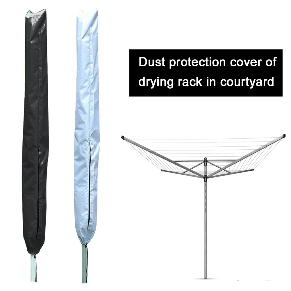 Cubierta protectora de rejilla de secado de paraguas para exteriores, secadora de ropa de agua 210D Oxford con revestimiento de tela para patio de jardín 66.14x11.81 pulgadas