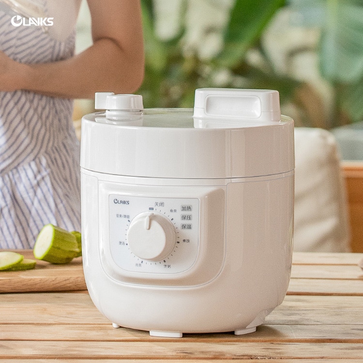 220V electric pressure cooker household small mini pressure cooker 2L liter rice cooker 1-3 people.