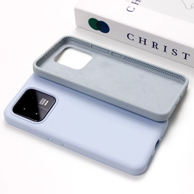 Capa traseira de silicone líquido para xiaomi mi 13 / 13 pro/14/14 pro/15 à prova de choque macio suave capa de telefone de luxo funda