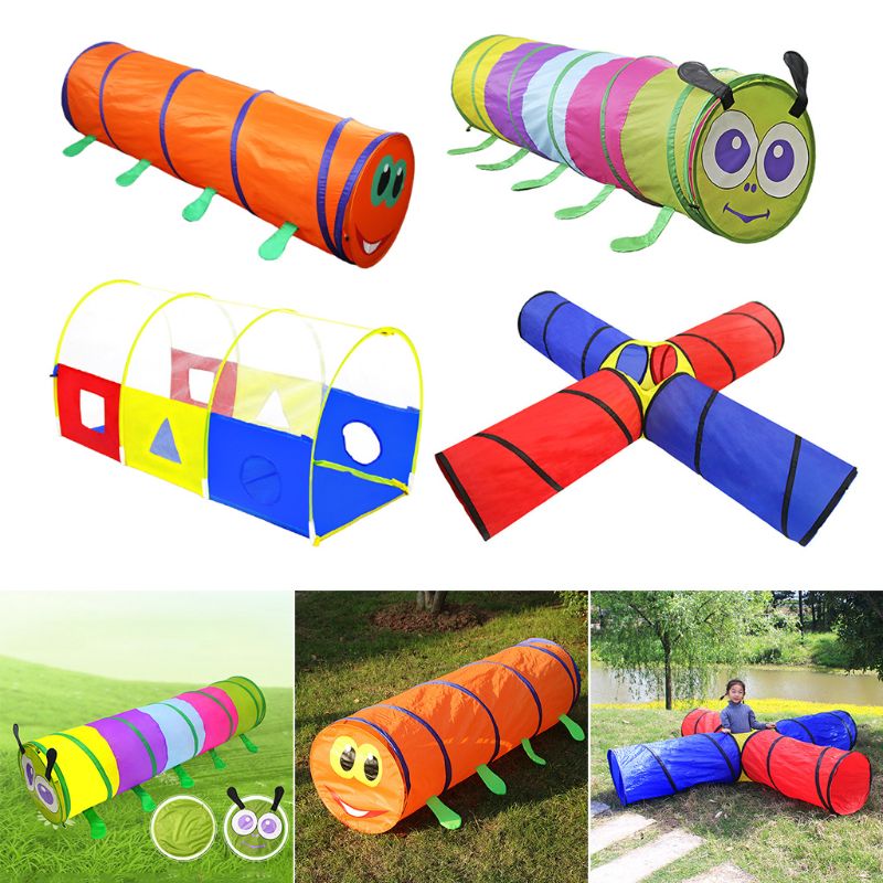 Kids Crawl Tunnelbuis Play Tent Speelgoed Binnen/Buiten Tuin Rups Tent