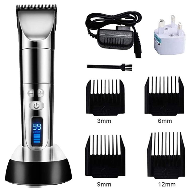 Professionele Elektrische Tondeuse Baard Trimmer Kapper Grooming Kit Oplaadbare Cordless Kapsel Machine J60B: Default Title