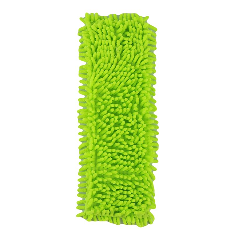 Almohadilla de limpieza para el hogar, mopa de polvo, microfibras de Coral, reemplazo de cabeza de mopa, apta para herramienta de limpieza, limpiador de suelos: green